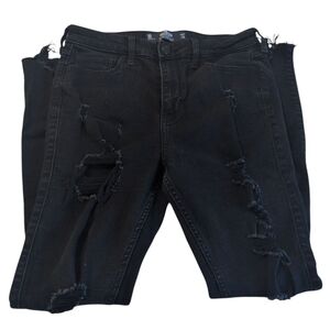 Black Distressed Jeans